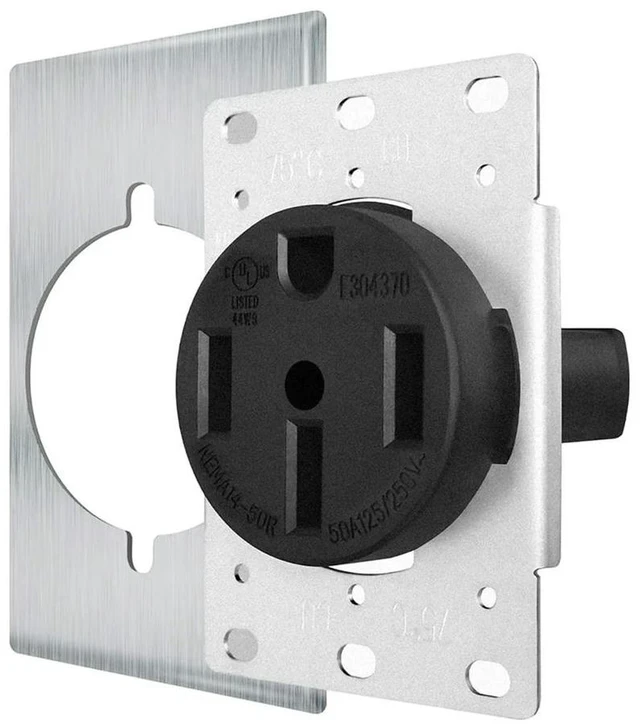 Main image of NEMA14-50 Outlet By Industrial Grade for Even Safer,No Overheating or Melting, EV Charging 50Amp 125/250V Receptacle