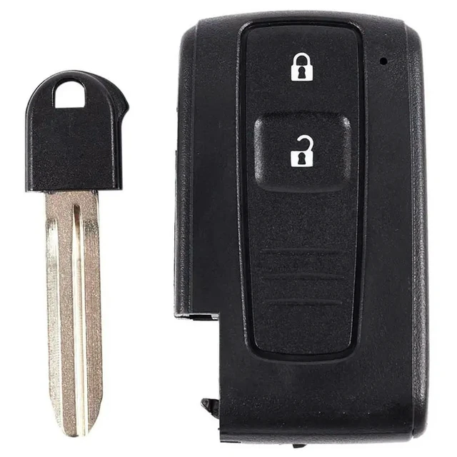 Alt view image 2 of 3 - 2X 2 Button Remote Key Case Shell & Blade For TOYOTA Corolla Verso Prius