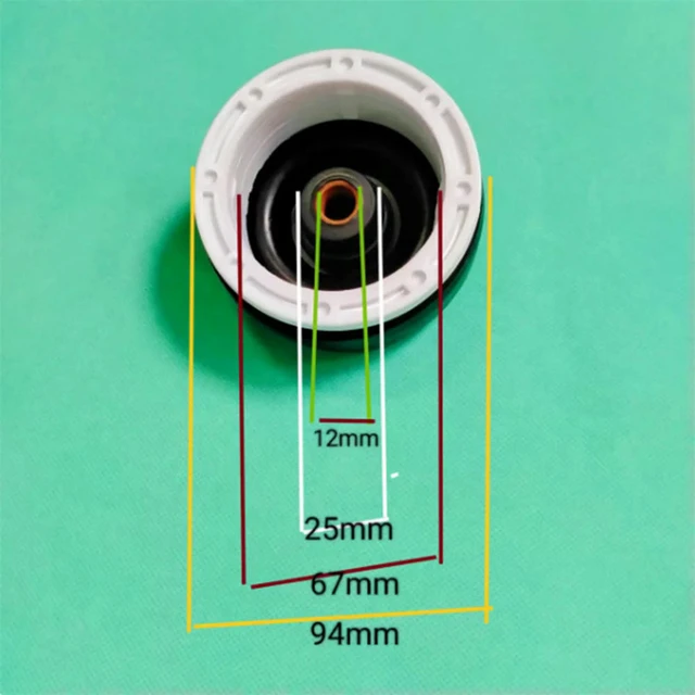 Alt view image 2 of 3 - Universal Semi-automatic Washing Machine Spin Drying Drum Water Seal Sealing Ring Bearing Seat Universal 12 Holes Accessories