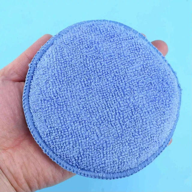 Alt view image 2 of 3 - Microfiber Wax Applicator 24Pcs Car Cleaning Polish Wax Foam Sponge Polishing Sponge, Blue