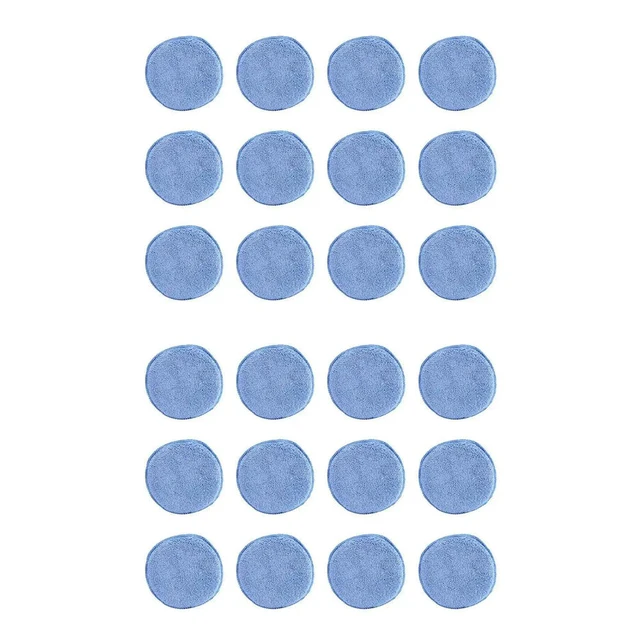 Alt view image 3 of 3 - Microfiber Wax Applicator 24Pcs Car Cleaning Polish Wax Foam Sponge Polishing Sponge, Blue