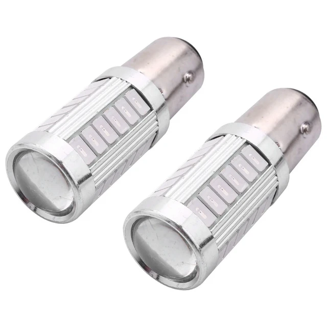 Alt view image 2 of 3 - 10Pcs Red 1157 P21/5W Bay15d Super Bright 33 Smd Led Auto Brake Lights Fog Lamp 21/5W Car Daytime Running Light Bulbs