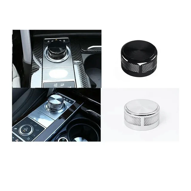 Alt view image 2 of 3 - Rotary Shift Lever Knob For Range Rover Evoque Velar SV 2017-2023 Gear Shifter Cap For Land Rover Discovery Black