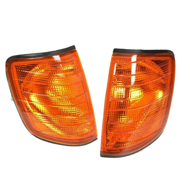 Alt view image 2 of 3 - Amber Corner Lights Parking Turn Signal For Mercedes Benz E-Class W124 1985-1995
