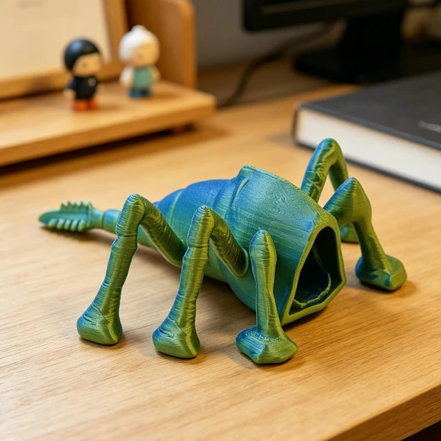 Alt view image 2 of 3 - 3D Printed Sea Eater Toy Model Toy Doll Sea Monster Action Figure Funny Ocean Monster Desk Buddy Unique Gift for Ocean Lovers