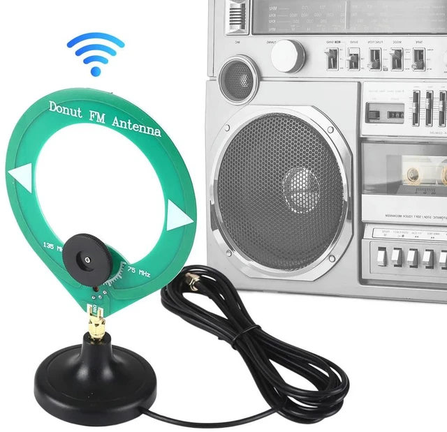 Alt view image 3 of 3 - Ring Receive Antenna 75-135MHz Frequency Range Mini Loop Antenna SMA Male Interface for All Models of Radios Walkie Talkies SDR