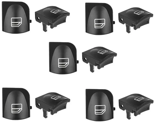 Main image of 10X Window Switch Button Covers For Mercedes Benz W203 W208 C Clk Class Front Left+Right Window Switch