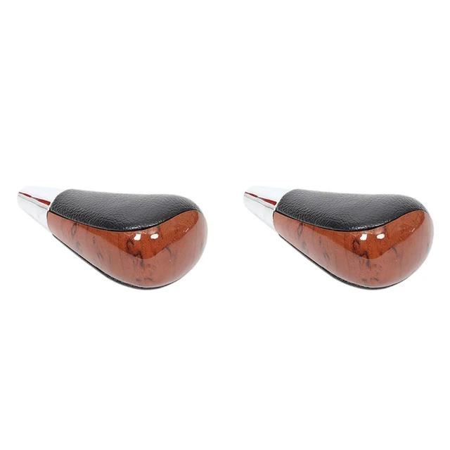 Alt view image 3 of 3 - 2X Wood Grain Car Gear Shift Knob For Toyota Corolla Camry/Harrier Fortuner Crown Land Cruiser Lever Shifter Stick Black