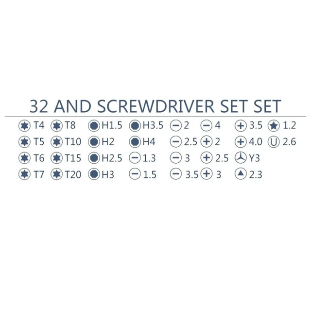Alt view image 2 of 3 - Repair Tool Set, Laptop Screen Replacement Tools KIT Screwdriver Set, Phone Opening Screwdriver Set, 32Pcs