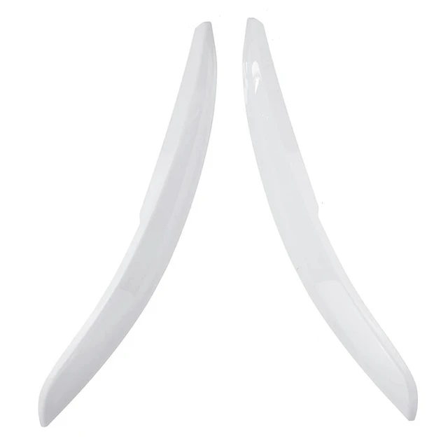 Alt view image 2 of 3 - 1 Pair Car Headlights Eyelids Eyebrow ABS Trim Stickers Cover For -POLO MK5 2011-2018 Accessory Car Styling White