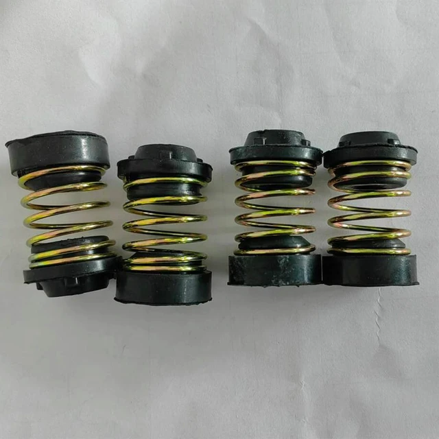 Alt view image 3 of 3 - 4 PCS Refrigerator Freezer Compressor Shock Pad Spring Shock-absorbing Mounting Foot Rubber Mat Fridge Compressor Vibration Pad