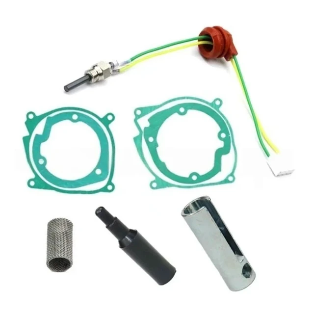 Alt view image 2 of 3 - Parking Heating Kit For 12V 2KW 5KW 8KW Diesel Heater Car Air Diesel Gasket Glow Plug Kit