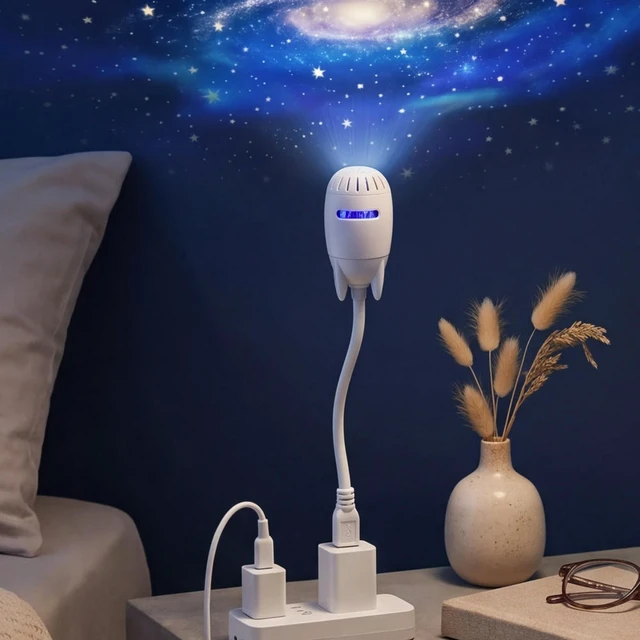 Alt view image 2 of 3 - USB Ambient Light with Lamps Sheets Multi-Pattern Starry Sky Lights Atmosphere Projector Night Light for Party Decor