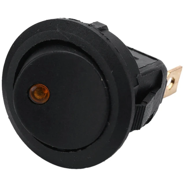 Alt view image 3 of 3 - 40PCS LED Dot Light 12V Car Auto Boat Round Rocker ON/OFF TOGGLE SPST SWITCH