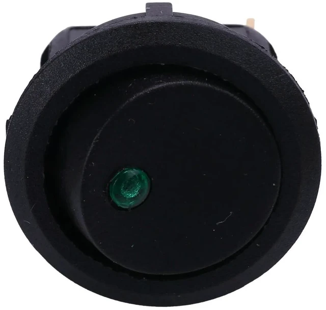 Alt view image 2 of 3 - 40PCS LED Dot Light 12V Car Auto Boat Round Rocker ON/OFF TOGGLE SPST SWITCH