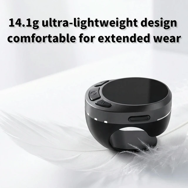 Alt view image 3 of 3 - Bluetooth-compatible 5.3 Finger Ring Mouse Page Turner Phone Scrolling Ring Remote Control for Phone Tablet Camera