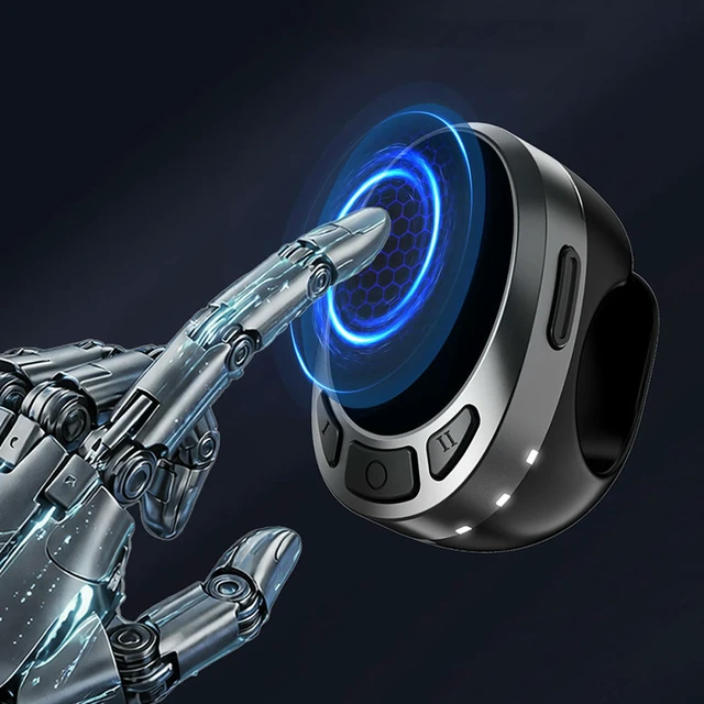 Alt view image 2 of 3 - Bluetooth-compatible 5.3 Finger Ring Mouse Page Turner Phone Scrolling Ring Remote Control for Phone Tablet Camera