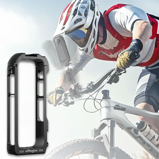 Alt view image 3 of 3 - For X4 Protective Frame Magnetic Quick Release Expansion Bracket Frame Cage for Insta 360 X4 Sports Camera Accessories
