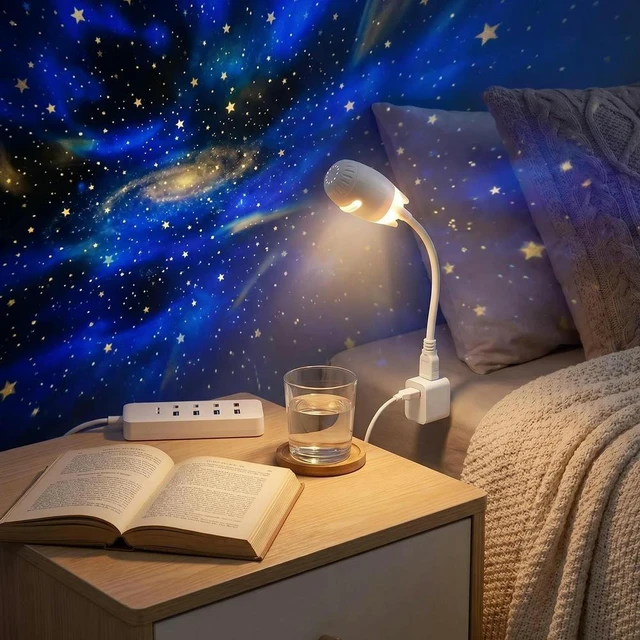 Alt view image 2 of 3 - Planet Projector Lamp 360° Adjustable Multi-Pattern Starry Sky Lights Dimmable Star Projection Lamp for Bedroom Bedside