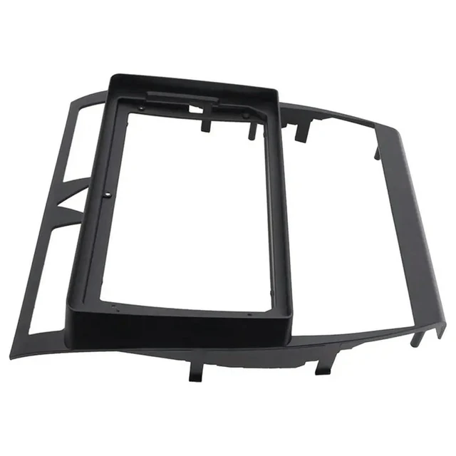 Alt view image 3 of 3 - 9 Inch 2Din ABS Stereo Radio Fascia For A6 C5 2002-2006 Dashboard Video DVD Player Panel Frame Mounting Trim