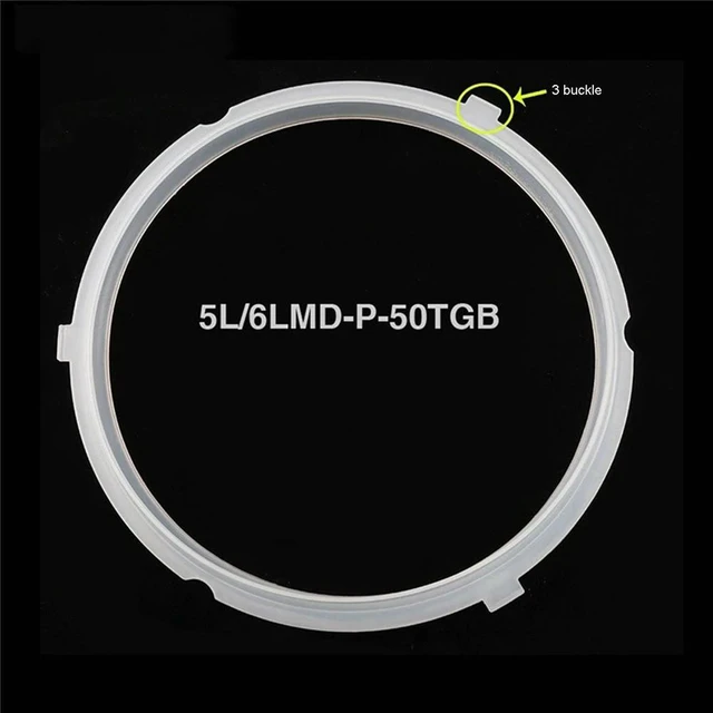 Alt view image 2 of 3 - For Midea 5L/6L MD-P-50TGB Sealing Ring MY-QC50A5 QC60A5 Silicone Ring 24/22CM Gasket Sealing Ring for Electric Pressure Cooker
