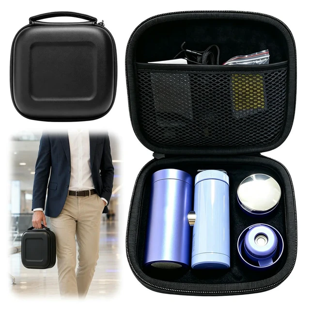 Alt view image 3 of 3 - EVA Hard Case Carrying Bag for Shark ChillPill 3-in-1 Cooling Fan Travel Zipper