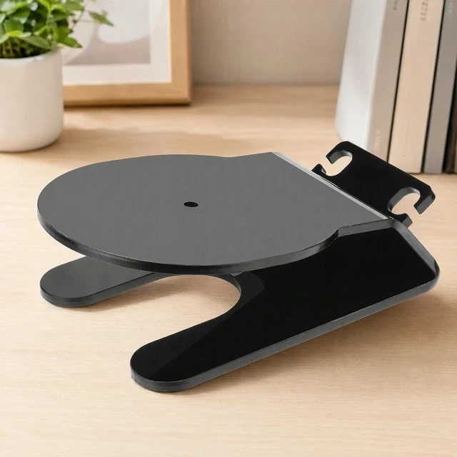 Alt view image 2 of 3 - Cable Management Speaker Stand for Sonos ERA 100 Acrylic Base 15 Degree Tilt Anti-slip Silicone Pads