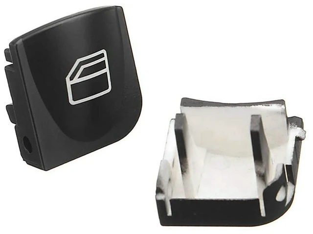 Alt view image 3 of 3 - 12X Window Switch Button Covers For Mercedes Benz W203 W208 C Clk Class Front Left+Right