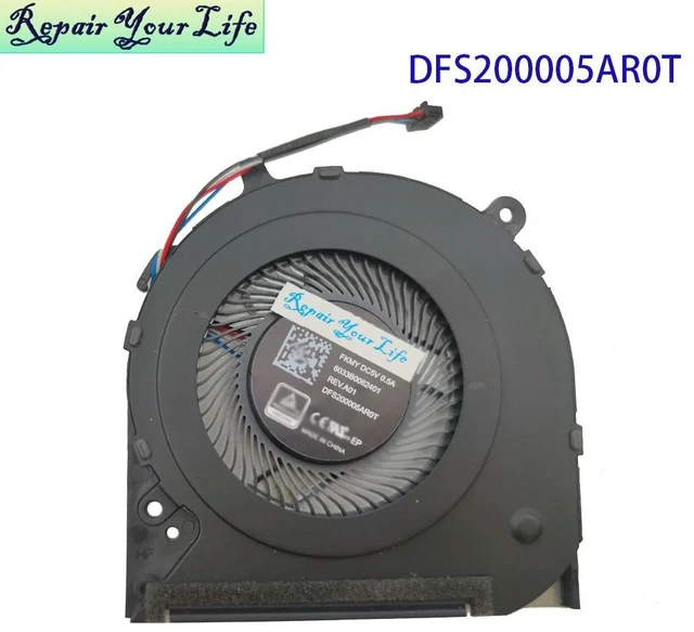 Alt view image 2 of 3 - CPU Cooler Fan For 14-CF 14S-CF 14-CK 14-CM 14-DA 14-DK 14S-DK 14-MA 14S-DP Notebook Parts Cooling Radiator Fans L23189-001