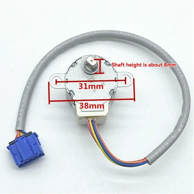 Alt view image 2 of 3 - 1 PCS 12V Motor 24BYJ48 with 20cm Cable For Haier Leader Wall-Mounted Air Conditioner Swing Blade Synchronous Motor 0010403350