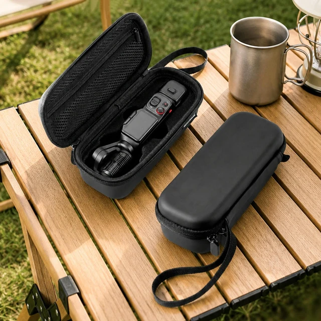 Alt view image 3 of 3 - Carrying Case for Insta 360 Luna Ultra Accessories Protective Organizer with Wrist Strap and Carabiner for