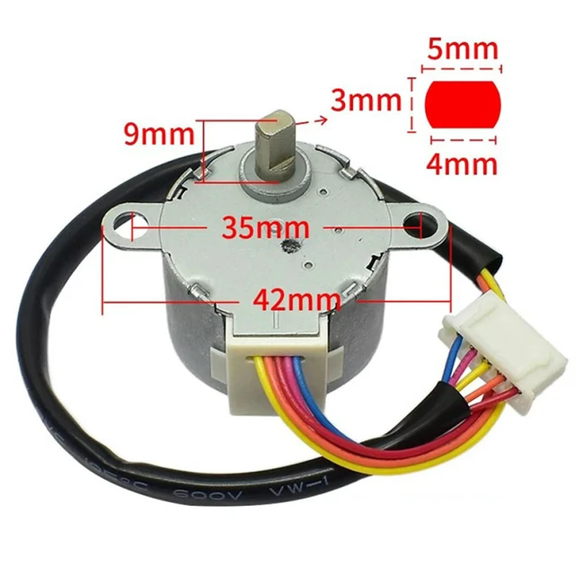 Alt view image 3 of 3 - 1 PCS Wall-Mounted Air Conditioning 2P 12V Motor 28BYJ48 with 21cm Cable For AUX Air Conditioner Swing Blade Synchronous Motor