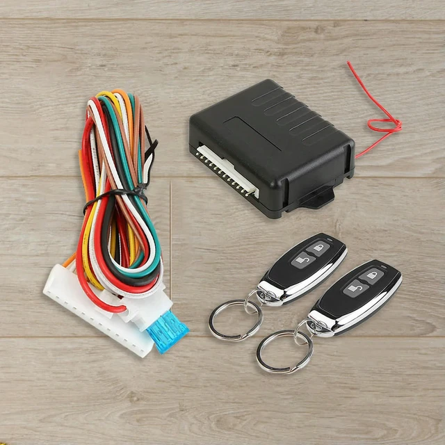 Alt view image 2 of 3 - Keychain Central Kit System Button with Remote Control Vehicle Central Locking Kit 433.92MHz Door Lock Keyless Entry System