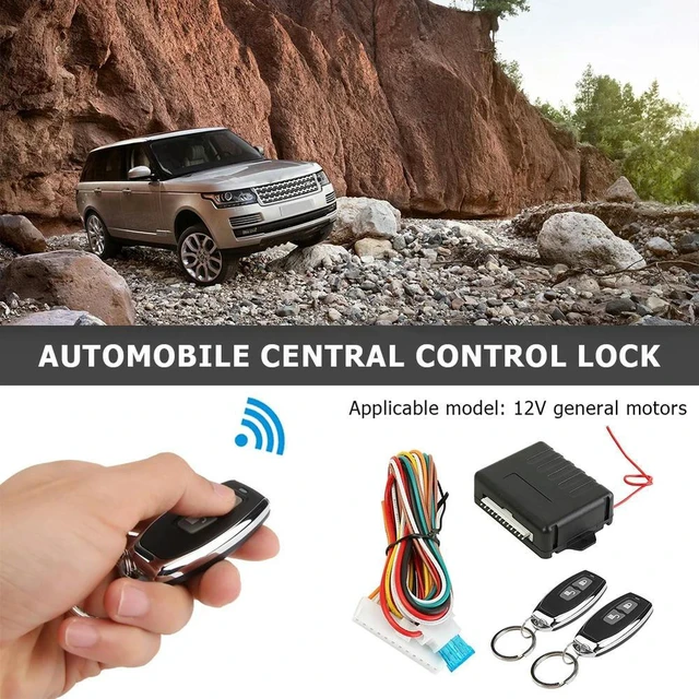Main image of Keychain Central Kit System Button with Remote Control Vehicle Central Locking Kit 433.92MHz Door Lock Keyless Entry System