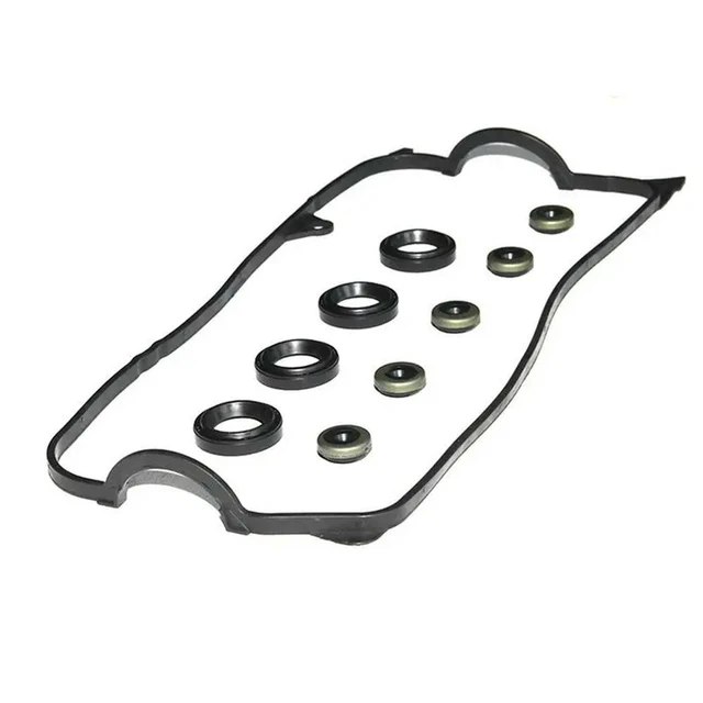 Alt view image 2 of 3 - 2X Car Valve Cover Gasket Fit For Honda Civic VTEC D15Z1 D16Z6 2001-2005