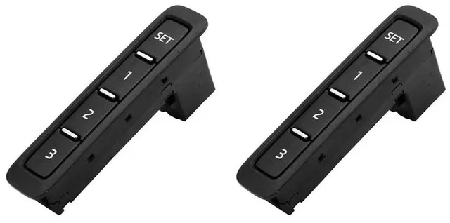 Main image of 2 Pcs Car Driver Seat Adjustment Memory Switch Button Black Seat Memory Switch Button, For Skoda PASSA 1Z0 959 769 A