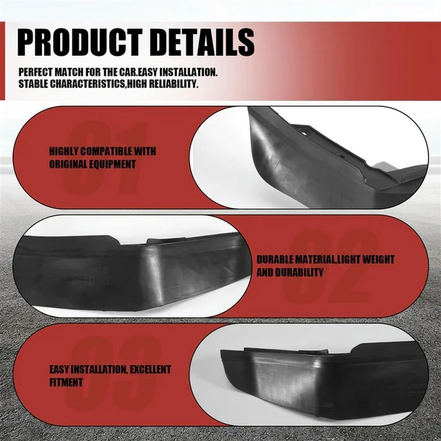 Alt view image 2 of 3 - 2 Pcs Front Bumper Splash Mud Flap Guard Pressure Lip Front Bumper Splash Guard 51119802643 51119802644 For R60 R61 2011-2016