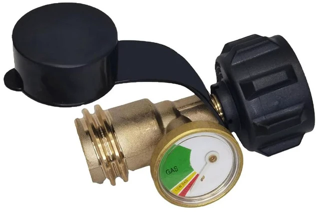 Main image of Propane Tank Connector Rust Proof Digital Propane Tank Indicator Leak Detector RV Propane Tank Gauge for BBQ Grill RV Heater