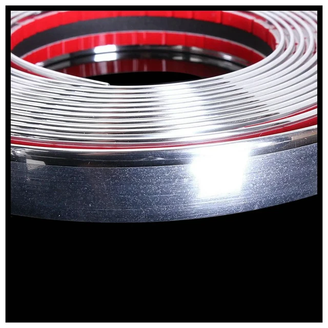 Alt view image 2 of 3 - 2X 20Mm 5M Chrome Car Styling Moulding Strip Trim Self Adhesive Crash Protector Van