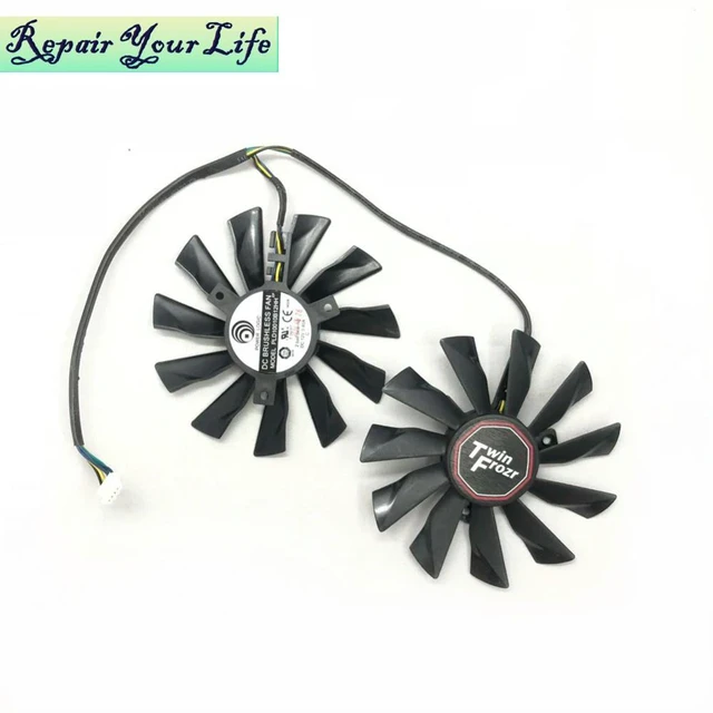 Alt view image 3 of 3 - 95mm Graphics Card Cooling Fan for GTX 780Ti/780/760/750Ti R9 290X/290/280X/270X Gaming Cooler Fan PLD10010S12HH/PLD10010B12