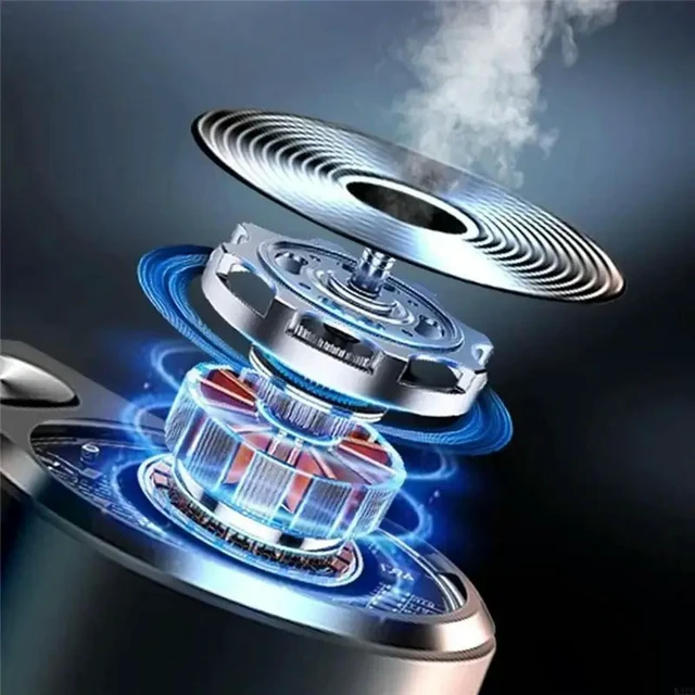 Alt view image 2 of 3 - ligent Car Air Freshener Rechargeable Car Air Freshener Diffuser Auto On Off Car Diffuser
