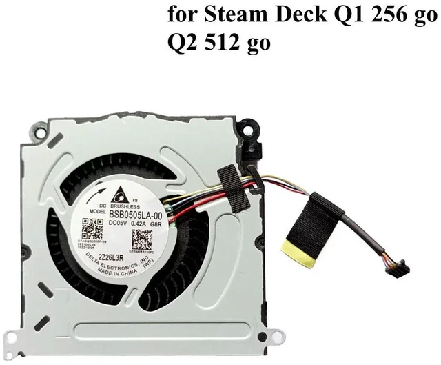 Main image of PC CPU Cooling Fan for Steam Deck Q1 256 Go Q2 512 Go Internal Gaming Fan Cooler Radiator BSB0505LA-00 BN5010S5H-N00P DC5V 0.42A