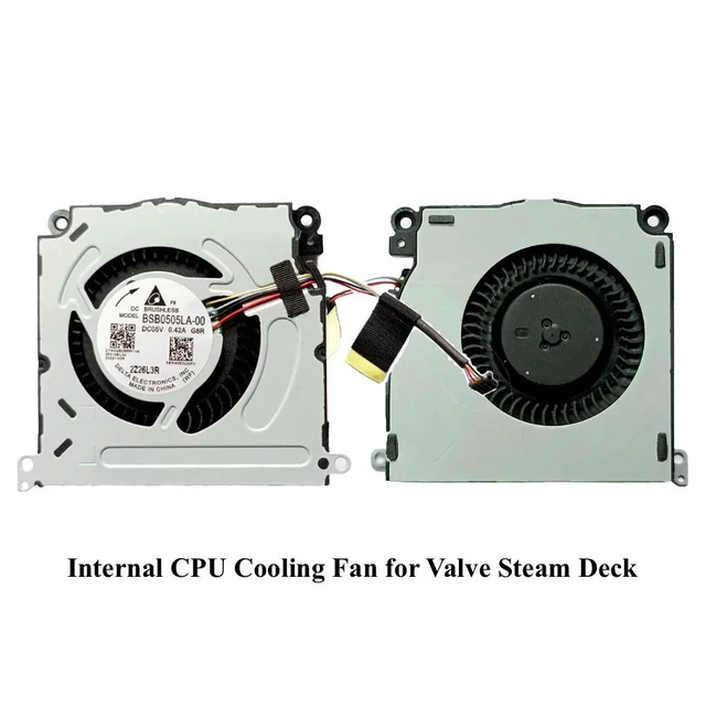 Alt view image 3 of 3 - PC CPU Cooling Fan for Steam Deck Q1 256 Go Q2 512 Go Internal Gaming Fan Cooler Radiator BSB0505LA-00 BN5010S5H-N00P DC5V 0.42A