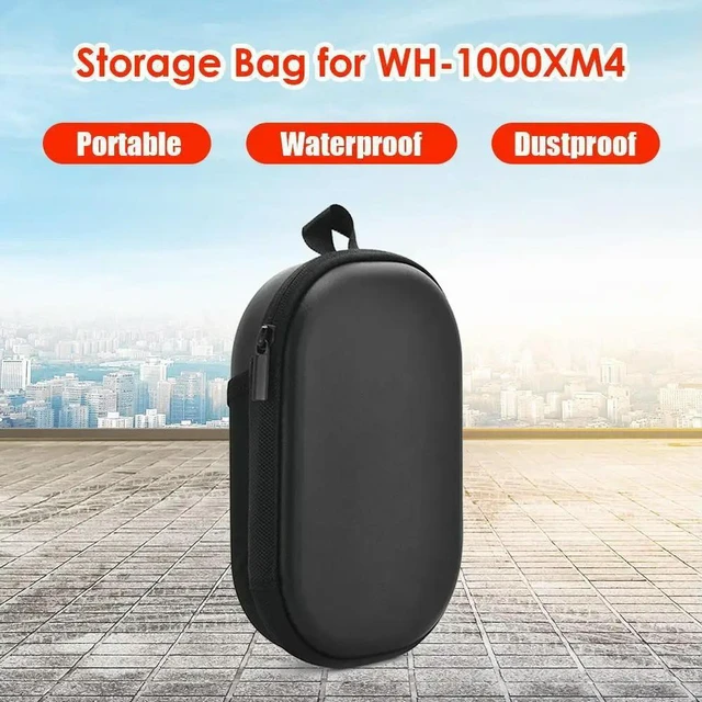 Alt view image 2 of 3 - Hard Bag Headset Box Case EVA Headphone Carrying Case for WH-1000XM4 Bluetooth-compatible Headset