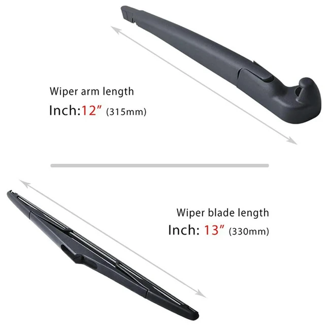 Alt view image 3 of 3 - 2X Rear Wiper Blade Assembly - For Jeep Wrangler JK 2007-2016