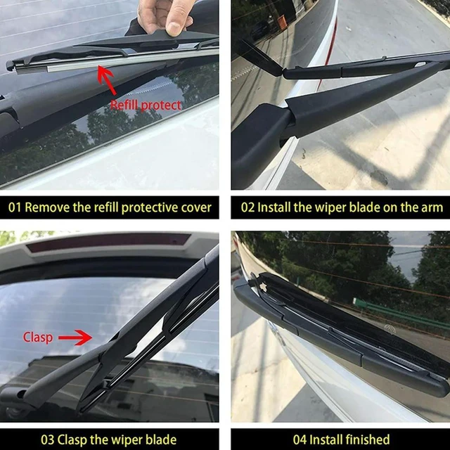 Alt view image 2 of 3 - 2X Rear Wiper Blade Assembly - For Jeep Wrangler JK 2007-2016