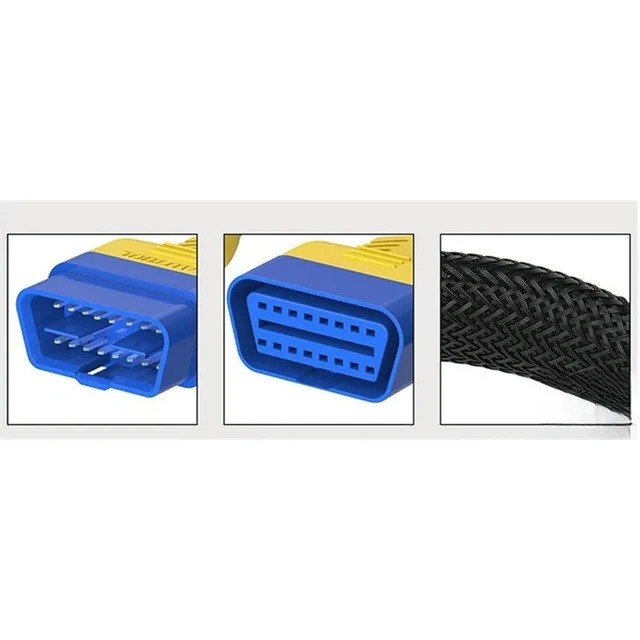 Alt view image 3 of 3 - Extension Cable 30Cm 40Cm 16Pin Car OBD OBDII Connector Adapter OBD Extension Cord Flexible Gooseneck Obd2 Cable A2