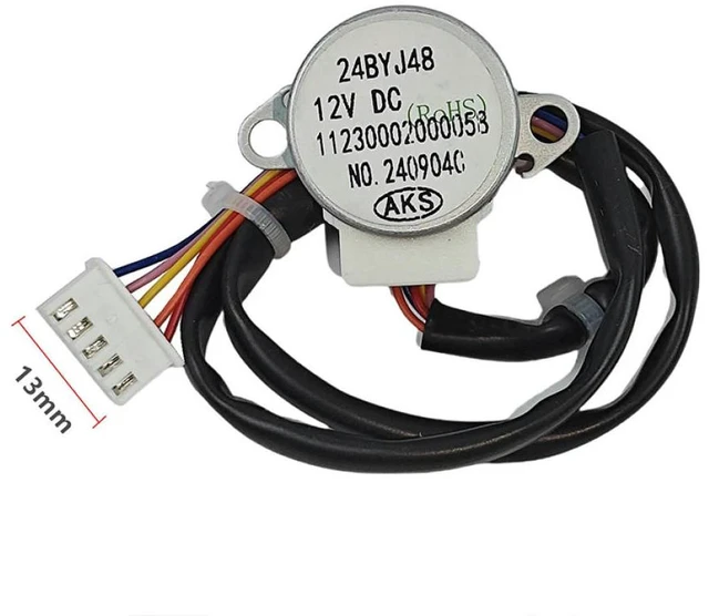 Main image of 1 PCS 12V Motor 24BYJ48 with 38cm Cable For Aux Wall-Mounted Air Conditioner Swing Blade Synchronous Motor 11230002000058