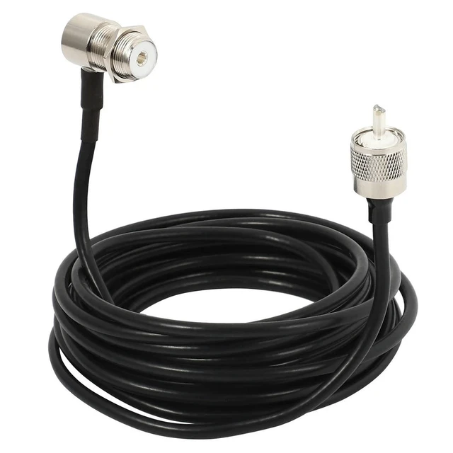 Alt view image 2 of 3 - 2X 16Ft RG58 PL259 UHF To SO239 Connectors For Car Radio Mobile Antenna Mount Cable