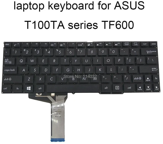 Main image of Replacement Keyboards English for T100 T100T T100A T100TA T100TAF T100TAL T100TAM US Black Laptop Keyboard Screw Post